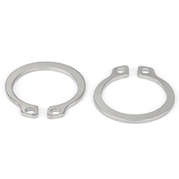 304 Stainless Steel C-Type Retaining Ring Shaft Clamp Bearing Elastic Spring for Retaining GB894 Standard