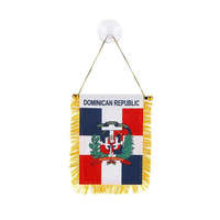 Drapeaux de voiture à franges suspendus, mini drapeaux nationaux de tous les pays, impression recto verso, échange personnalisé