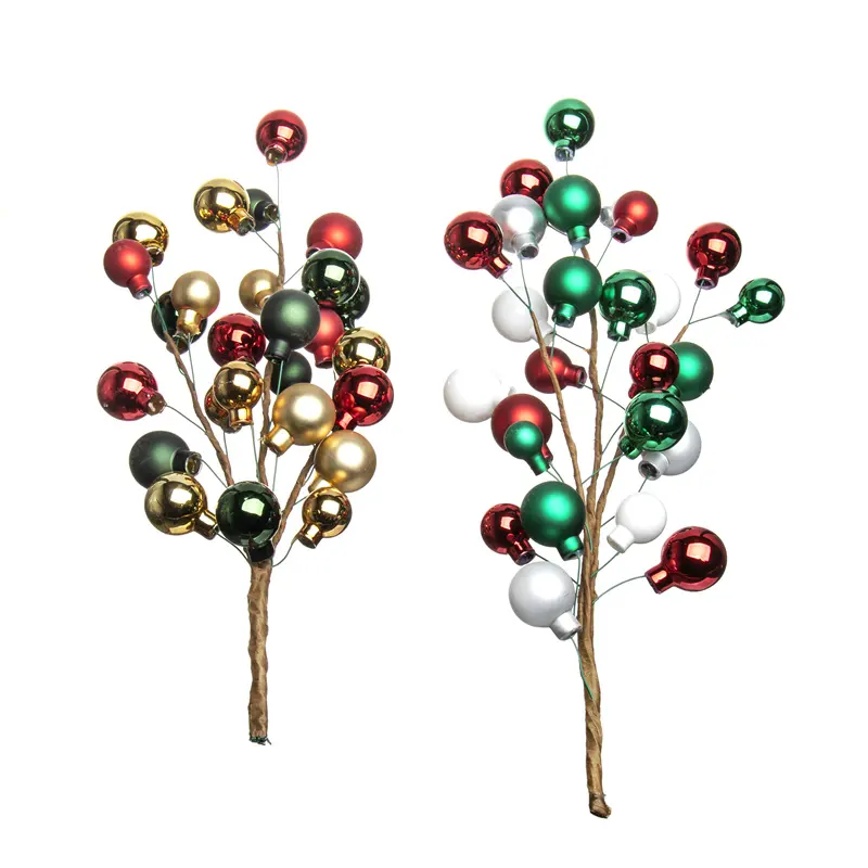 Farbenprächtiger niedlicher Gold-Silber-Haushaltsstrauß modernes Design Weihnachtsbaum-Ball zur Geschenkdekoration