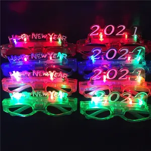 New Annual Meeting Props Happy New Year LED Glasses Festival Bar Night Eyewear