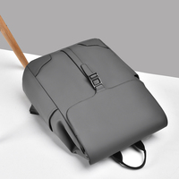 Sac à dos professionnel unisexe léger multi-compartiments couleur unie avec bretelles à coussin d'air
