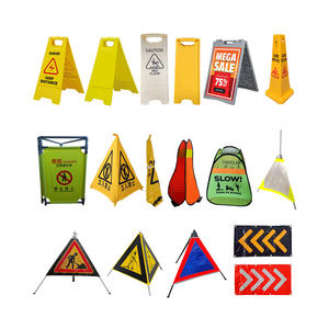 Prezzo di fabbrica personalizzato Hotel di sicurezza all'aperto antiscivolo impermeabile pieghevole segno di avvertimento pavimento bagnato - Product Image 1