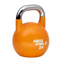 Nouvelle conception de kettlebell en acier orange de 28 kg, qualité compétition, ensemble en gros, outil de musculation