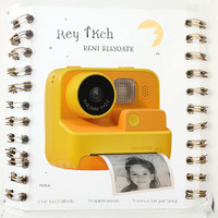 Appareil photo instantané pour enfants 1080p avec enregistrement vidéo 1400 mAh, design de capteur d'image CMOS microSD antique