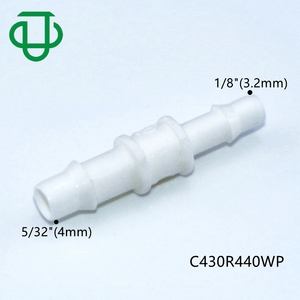 Réduction de tube d'identification en plastique blanc <span class=keywords><strong>1</strong></span>/<span class=keywords><strong>8</strong></span> "X 5/32" raccord droit en PP à <span class=keywords><strong>2</strong></span> voies pour imprimante à solvant UV - Product Image 2