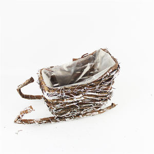 Jardinière en rotin <span class=keywords><strong>naturel</strong></span> fait à la main dernier modèle <span class=keywords><strong>Cache</strong></span> <span class=keywords><strong>Pot</strong></span> Design classique pour une utilisation extérieure au sol - Product Image 5