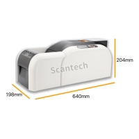 Nouvelle imprimante de cartes d'identité en plastique PVC intelligente HITI CS200e, impression recto verso, 300 dpi, imprimante thermique USB