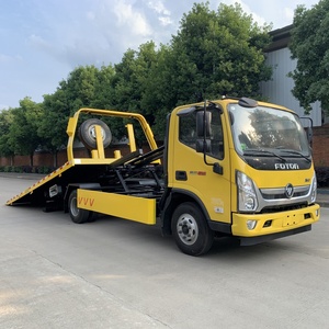 Camión de Remolque Diésel Foton en Nuevas Condiciones, Plataforma Plana Inclinable con Sistema de Deslizamiento, Transmisión Manual - Product Image 4