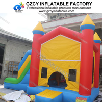 Château gonflable fait sur commande de prix usine avec le matériel d'intérieur/extérieur de PVC d'utilisation commerciale d'installation facile