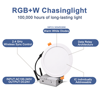 Lampu Panel Gouly Morden Desain Modern 15W, Lampu Downlight LED, Lampu Plafon untuk Pencahayaan Interior Rumah dengan Kontrol Wifi Cloud