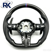 Volant en fibre de carbone M Color Mark avec palettes de changement de vitesse en carbone pour BMW F20 F30 F10 F25 F15 M2 M3 M4 M5, directement de l'usine