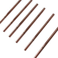 Crayon à sourcils 2-en-1 végétalien et waterproof avec pinceau, 6 couleurs, pour maquillage des yeux, vente en gros, marque privée