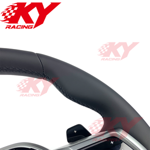 Accesorios Interiores para BMW i5 iX5 i4 LCI G30 G20 M340i M2 M4 430i X1 X3 Volante Deportivo Personalizado en Cuero Genuino - Product Image 2