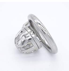 FRRK 54 мм 304 Нержавеющая сталь короткий замок пенис клетка на член с держателем ключа мужское устройство верности sm секс-игрушки для взрослых - Product Image 2