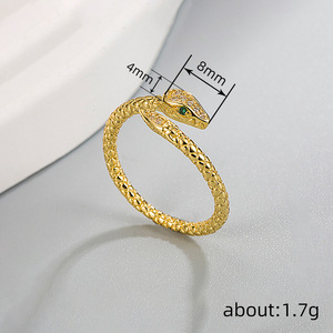 Elegante Anello a Forma di Serpente per Donne, Gioiello da Dito alla Moda - Product Image 4