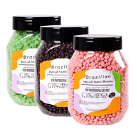 Cire dure brésilienne en grains pour épilation, 200g, en bouteille, pour mains, dos, pieds, soins personnels, compatible avec chauffe-cire