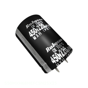ตัวเก็บประจุแบบสแนปผ่านรู68 uF 20% 550V 550MXH68MEFCSN25X25 68 uF - Product Image 1