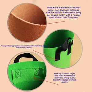 <span class=keywords><strong>Pot</strong></span> de fleur intérieur/extérieur écologique Pots de plantes en feutre de toit non tissé pour jardin balcon Design classique - Product Image 3