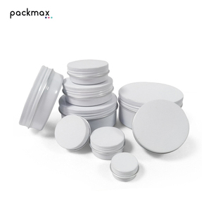 5ml-150ml Single Side White Screw Thread Aluminum <b>Tin</b> - Food Grade Airtight Jar for Cream Balm <b>Storage</b> Wholesale - Product Image 3
