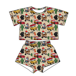 Vente chaude garçons haut ample et <span class=keywords><strong>short</strong></span> personnalisé à motifs de haute qualité vêtements décontractés pour enfants - Product Image 6
