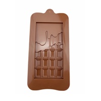 Neues Design Online-Shop Rechteckige Schokoladenform aus Lebensmittelqualität Silikon Fondant Kuchen Dekorative Schokoladenform Backzubehör