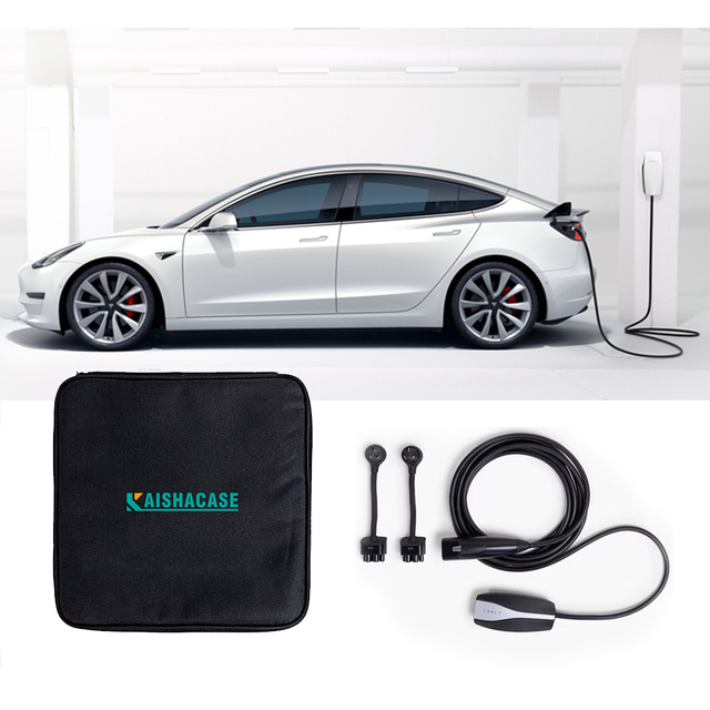 Portable Car-mounted Hard Shell Charging Storage Box Electric Car Charger EVA Case New Energy Vehicle Charging Gun Storage Case