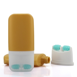 Botella de Plástico Vacía al por Mayor para Protector Solar, Envase Plano para Crema, Tubo Cosmético para Cuello y Cuerpo, Rodillo de Masaje, Loción - Product Image 2