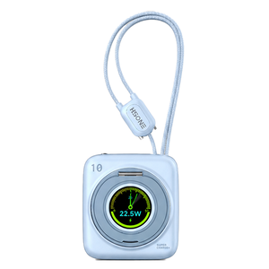 พาวเวอร์แบงค์แม่เหล็ก DB32 ความจุ 10000mAh 22.5W ชาร์จเร็ว หน้าจอ TFT พร้อมขาตั้ง สายคล้องคอ สายเคเบิล และเคสป้องกัน - Product Image 4