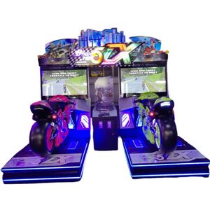 Nouvelle machine de jeu vidéo de moto double 42 pouces 5DX avec flamme dynamique complète, machine de jeu à monnayeur - Product Image 2