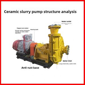 Bomba de lodos centrífuga horizontal ZJ, resistente al desgaste cerámico, para succión de arena de residuos, bomba de lodo marina con motor diésel - Product Image 2