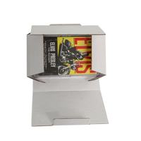 Enveloppe de cassette audio avec logo personnalisé Carton ondulé blanc robuste pour flûte électronique Gaufrage d'une feuille d'or 1 boîtier de cassette audio Verrouillage