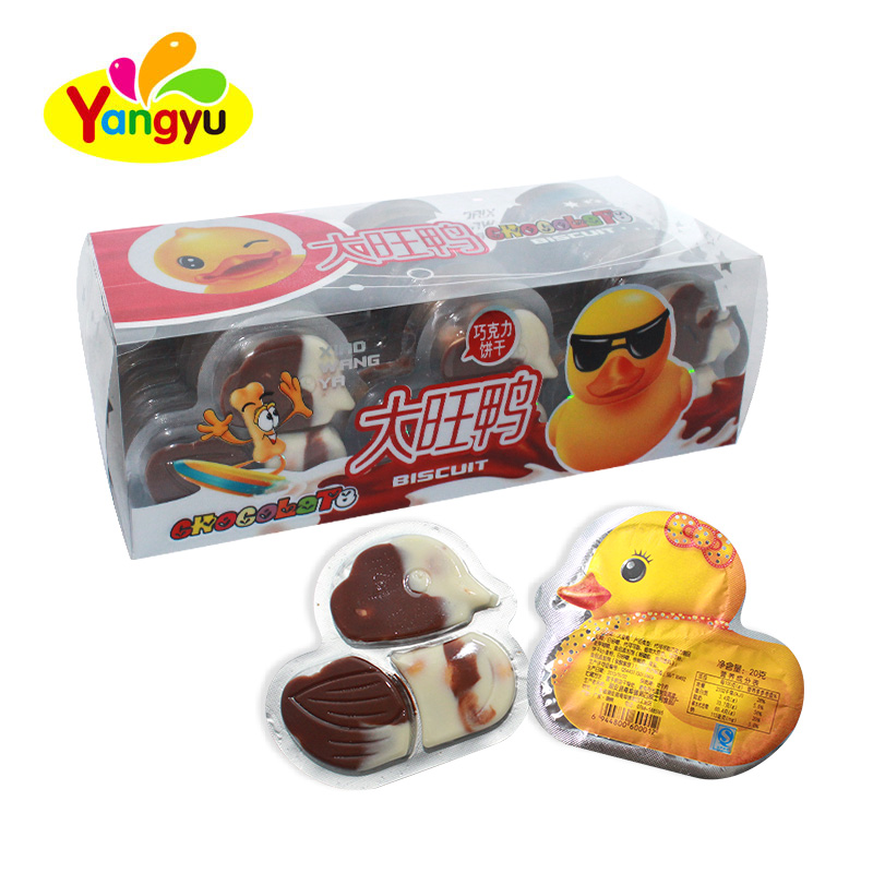 Шоколадное печенье в форме большой утки