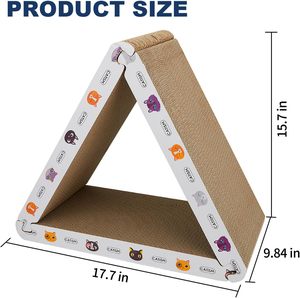 rascador triangular rectangular con pelota <span class=keywords><strong>para</strong></span> gato rascador <span class=keywords><strong>para</strong></span> <span class=keywords><strong>gatos</strong></span> <span class=keywords><strong>de</strong></span> <span class=keywords><strong>carton</strong></span> - Product Image 3