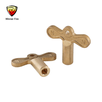 Valve de bobine de tuyau d'incendie en laiton DN25 1 "vanne de porte de bouclier de serrure avec clé