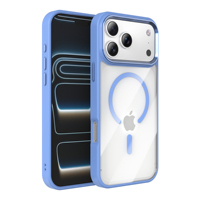 Étui de téléphone magnétique puissant pour iPhone 18 Pro Max, coque en acrylique pour iPhone 18 Pro, touches de caméra en aluminium, logo personnalisé, emballage LM053