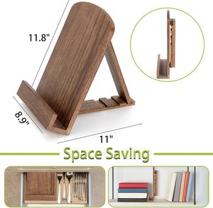 Support de livre de cuisine en bois réglable de luxe pour comptoir de cuisine, support de livre de <span class=keywords><strong>recettes</strong></span> pour la décoration du comptoir de cuisine - Product Image 6