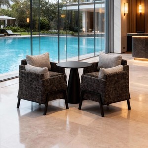 Ensemble de chaises de réception d'hôtel modernes et minimalistes avec table pour salon et réunions, mobilier pour adultes - Product Image 4