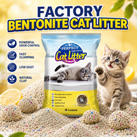Litière pour chats en bentonite de qualité supérieure, écologique, faible en poussière, agglomération rapide, contrôle des odeurs, approvisionnement en vrac
