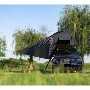 Tente de toit en aluminium à coque rigide imperméable pour 4 personnes, tente de <span class=keywords><strong>camping</strong></span> pour utilisation en extérieur sur voiture - Product Image 3