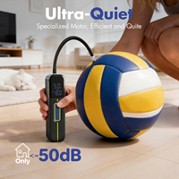 New Design Electric Ball Pump Portable Air Compressor Digital Display Rechargeable Tire Pressure Monitor Tire Inflation
