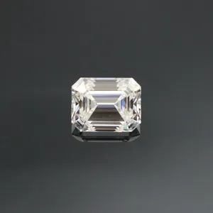 Emerald Moissanite Kasar Moissanite 3 Karat Berlian Sintetis Harga Per Carat untuk Elegan Moissanite Cincin