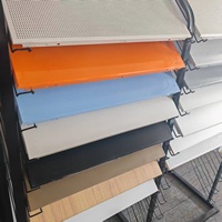 Placas de Techo Modernas de Aluminio Perforado, Resistentes al Fuego, Placas de Techo de Aluminio, Placas de Techo Falsas de Aluminio Perforado con Sistema de Clip para Oficina