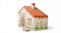 Grande tente de jeu château de princesse pour enfants, maison de sport intérieure avec fenêtres en polyester pour usage intérieur