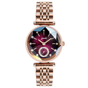 Reloj de cuarzo a la moda para mujer, diseño de joyería lujosa, encanto femenino, exquisito reloj impermeable. - Product Image 1