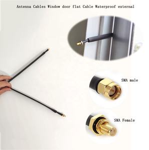 Câble coaxial plat SMA mâle à SMA femelle connecteur câbles d'antenne fenêtre plat étanche externe coaxial <span class=keywords><strong>Rg</strong></span> <span class=keywords><strong>316</strong></span> câble - Product Image 6