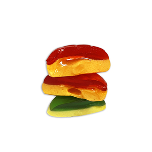 Hamburguesa <span class=keywords><strong>de</strong></span> goma envuelta individualmente, Mini hamburguesa Halal sin pegamento, dulces <span class=keywords><strong>de</strong></span> goma - Product Image 6