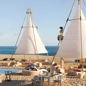 เต็นท์แคมป์ปิ้ง Starwild Glamping Trigone สำหรับ 6-8 คน ผ้า Oxford พื้นที่กว้างขวาง เต็นท์สำหรับตั้งแคมป์กลางแจ้งในฤดูร้อน - Product Image 1