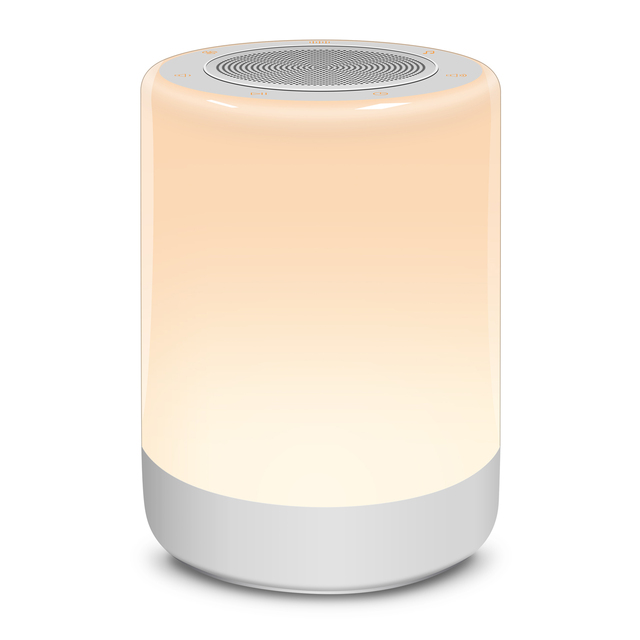 Portable Mini White Noise Sleep Machine Sleep Trainer Night Light Smart Touch Dimming Night Lamp Led White Noise Sound Machine