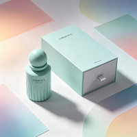Nouvelles bouteilles de parfum en verre avec vaporisateur, design élégant, 30 ml, 50 ml, 100 ml, avec boîte à tiroir, bouteilles de parfum en verre vides avec bouchon