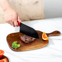 Planche à découper en bois d'acacia massif, épaisseur 1,5 cm, forme irrégulière, durable, écologique, pour légumes et viande